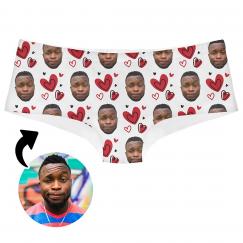 Personalized All Over Print Face Photo with Hearts