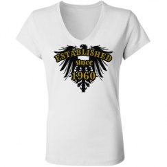 Ladies Slim Fit V-Neck Jersey Tee