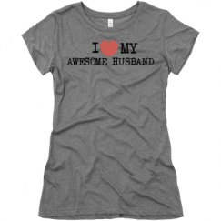 Ladies Slim Fit Super Soft Triblend Tee