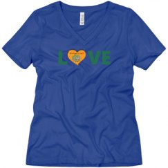 Ladies Relaxed Fit V-Neck Tee