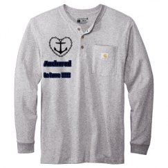 Unisex Carhartt Long Sleeve Henley Tee 