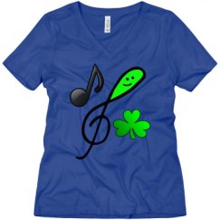 Ladies Relaxed Fit V-Neck Tee