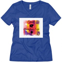 Ladies Relaxed Fit V-Neck Tee