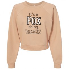 Women's Raglan Pullover Fleece