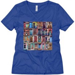 Ladies Relaxed Fit V-Neck Tee