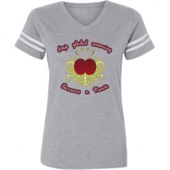 Ladies Relaxed Fit Vintage Sports Tee