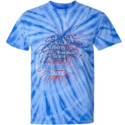 Unisex Tie-Dye Cyclone Pinwheel Tee