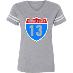 Ladies Relaxed Fit Vintage Sports Tee