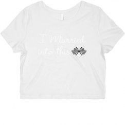 Ladies Slim Fit Crop Top Tee