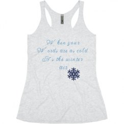 Ladies Slim Fit Super Soft Racerback Triblend Tank