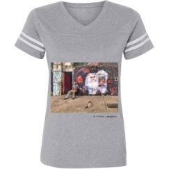 Ladies Relaxed Fit Vintage Sports Tee