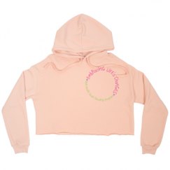 Ladies Relaxed Fit Cropped Fleece Hoodie