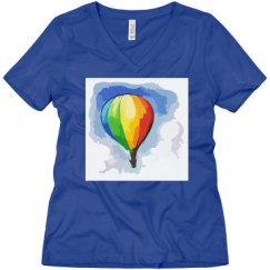 Ladies Relaxed Fit V-Neck Tee