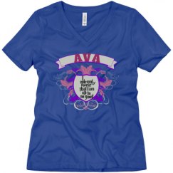 Ladies Relaxed Fit V-Neck Tee