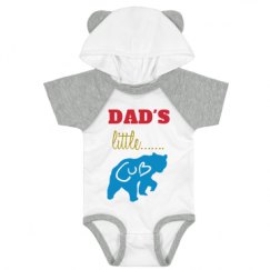 Infant Hooded Raglan Bodysuit with Ears