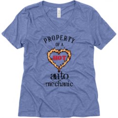 Ladies Relaxed Fit Super Soft Triblend V-Neck Tee