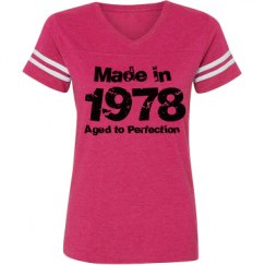 Ladies Relaxed Fit Vintage Sports Tee