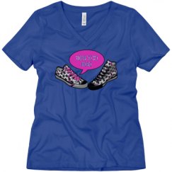 Ladies Relaxed Fit V-Neck Tee