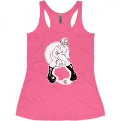 Ladies Slim Fit Super Soft Racerback Triblend Tank