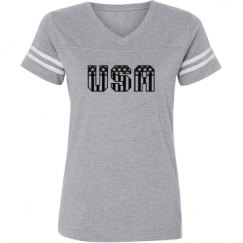 Ladies Relaxed Fit Vintage Sports Tee