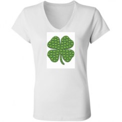 Ladies Slim Fit V-Neck Jersey Tee