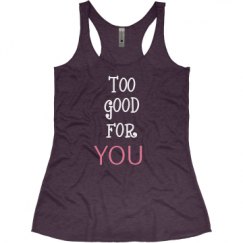 Ladies Slim Fit Super Soft Racerback Triblend Tank