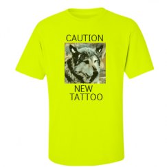 Unisex Ultra Cotton Safety Neon Crewneck Tee