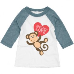 Toddler 3/4 Sleeve Raglan Tee