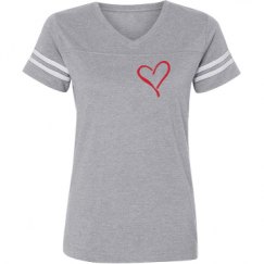 Ladies Relaxed Fit Vintage Sports Tee