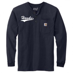 Unisex Carhartt Long Sleeve Henley Tee 