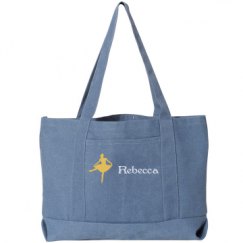 Seaside Cotton Canvas Pigment-Dyed Boat Tote Bag