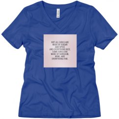 Ladies Relaxed Fit V-Neck Tee