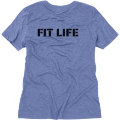 Ladies Relaxed Fit Super Soft Triblend V-Neck Tee