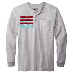 Unisex Carhartt Long Sleeve Henley Tee 