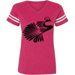 Ladies Relaxed Fit Vintage Sports Tee