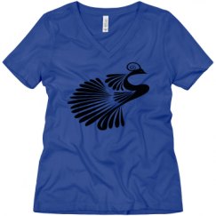 Ladies Relaxed Fit V-Neck Tee