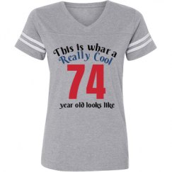 Ladies Relaxed Fit Vintage Sports Tee