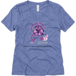 Ladies Relaxed Fit Super Soft Triblend V-Neck Tee