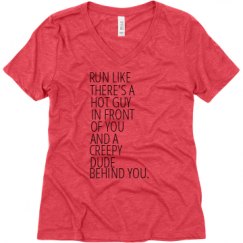 Ladies Relaxed Fit Super Soft Triblend V-Neck Tee