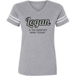 Ladies Relaxed Fit Vintage Sports Tee