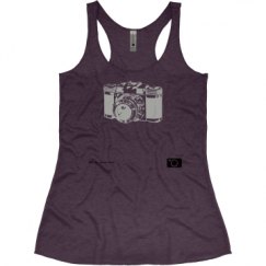 Ladies Slim Fit Super Soft Racerback Triblend Tank