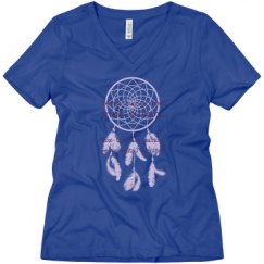 Ladies Relaxed Fit V-Neck Tee