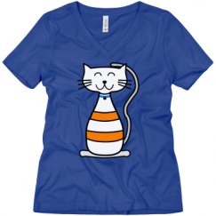 Ladies Relaxed Fit V-Neck Tee