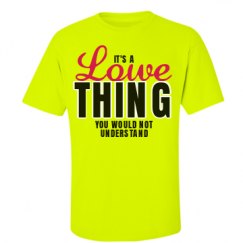 Unisex Ultra Cotton Safety Neon Crewneck Tee