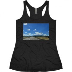 Ladies Slim Fit Super Soft Racerback Triblend Tank