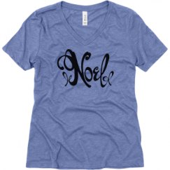 Ladies Relaxed Fit Super Soft Triblend V-Neck Tee