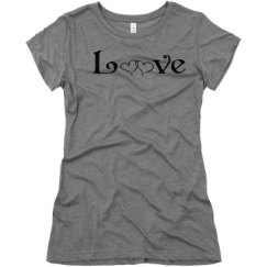 Ladies Slim Fit Super Soft Triblend Tee