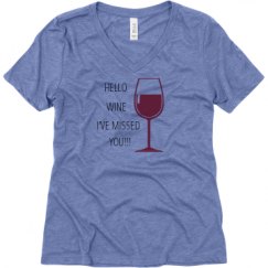 Ladies Relaxed Fit Super Soft Triblend V-Neck Tee