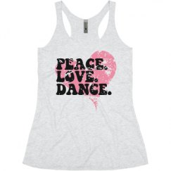 Ladies Slim Fit Super Soft Racerback Triblend Tank