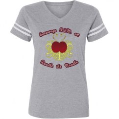 Ladies Relaxed Fit Vintage Sports Tee